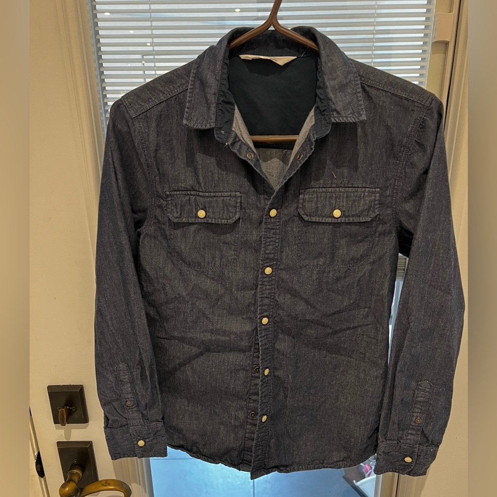 Boys 12/13 H&M dark denim shirt